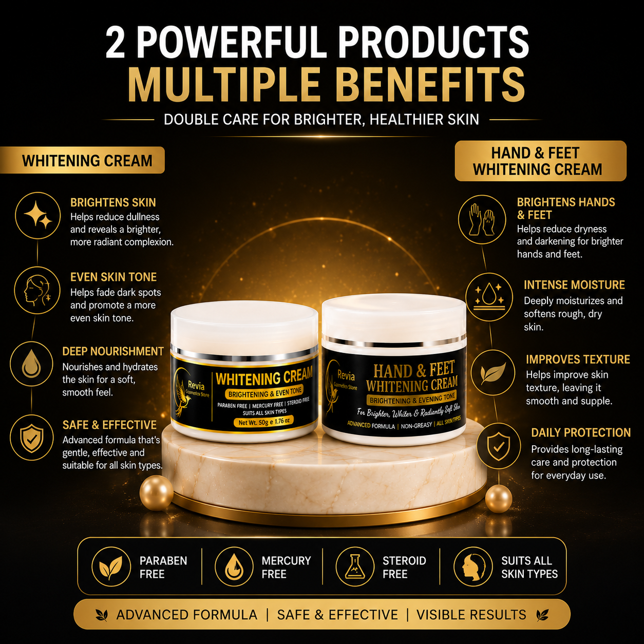 Glow Duo Deal β Hand & Feet Whitening Cream β¨