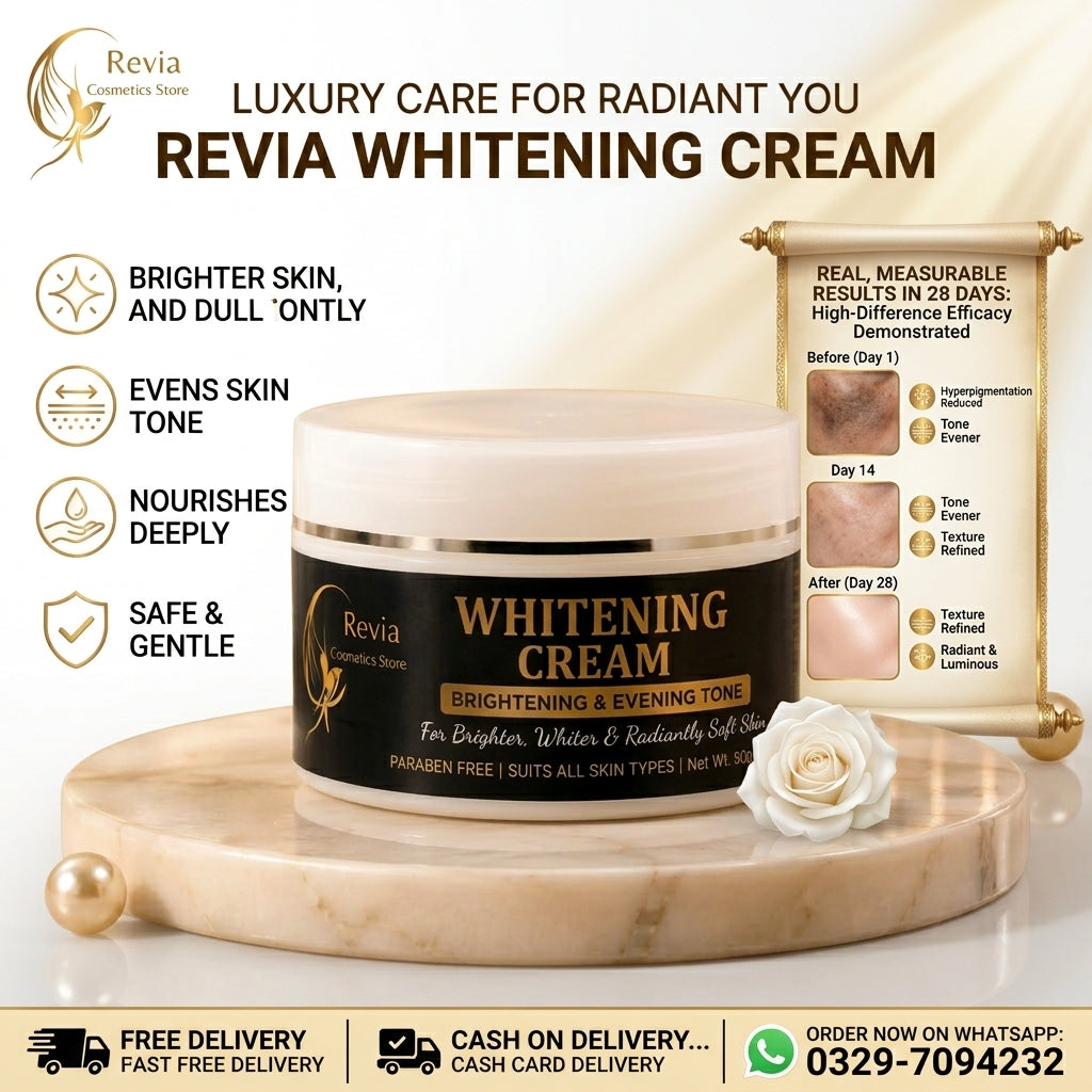 Revia Hand & Feet Whitening Cream - Radiant & Soft Skin 🌟