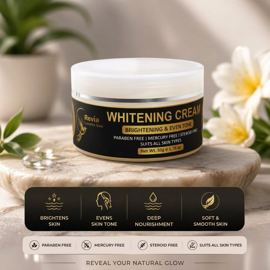 Revia Whitening Cream – Instant Glow & Skin Brightening Formula ✨
